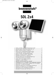 brennenstuhl SOL 2x4 Manual De Instalación Y Operación