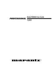 Marantz PROFESSIONAL PMD800 Guia Del Usuario