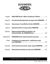 EcoWater Systems ESM Serie Manual Del Usuario