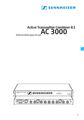 Sennheiser AC 3000 Instrucciones Para El Uso