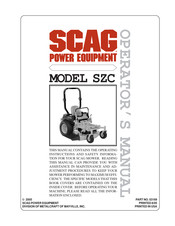 Scag Power Equipment SMZC-36A Manual Del Operador