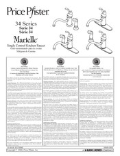 Price Pfister Marielle 34-3T Serie Manual Del Usario