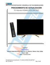 Konka KDL32KT627 Manual De Actualización