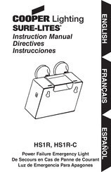 Sure-Lites COOPER LIGHTING HS1R, COOPER LIGHTING HS1R-C Instrucciones