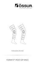 Össur FORMFIT POST-OP KNEE Instrucciones De Uso