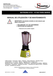 Santos 33 Manual De Utilización Y De Mantenimiento