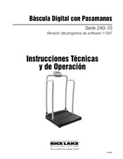 Rice Lake 240-10 Serie Instrucciones Técnicas Y De Operación