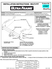 Cequent Performance Products ULTRA FRAME Instrucciones De Instalación