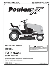 Poulan XT PXT175G42 Manual Del Operador