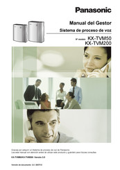 Panasonic KX-TVM200 Manual Del Propietário