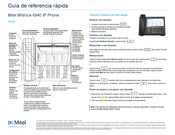 Mitel MiVoice 6940 Guía De Referencia Rápida