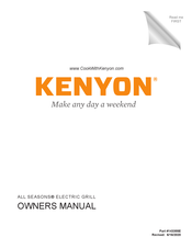 Kenyon B70081 Manual Del Usuario