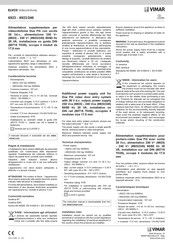 Vimar Elvox 6923 Manual Del Usuario