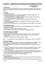 Velleman VTSSC45 Manual Del Usuario