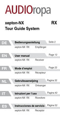 AUDIOropa xepton-NX RX Instrucciones De Servicio