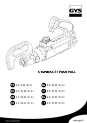 GYS PRESS 8T PUSH PULL Manual Del Usuario