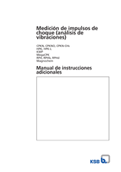 KSB CPKN-CHs Serie Manual De Instrucciones Adicionales
