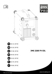 IMS PRO 220E FV CEL Manual Del Usuario