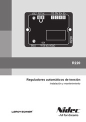 Leroy-Somer R220 Instalación Y Mantenimiento