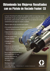 Graco Fusion CS Guia De Inicio Rapido