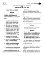 Federal Signal Corporation AERODYNIC Instrucciones De Instalación Y Mantenimiento