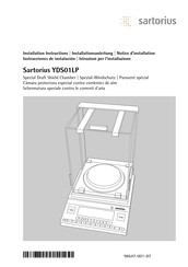 Sartorius YDS01LP Instrucciones De Instalación