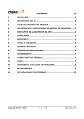 Powerplus POWAIR0802 Manual De Instrucciones