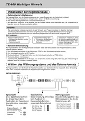 Casio TE-100 Manual De Instrucciones