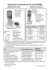 Uniden D1880-2 Guía Para El Usuario