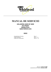 Whirlpool S25D RWW33-G Manual De Servicio