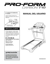 ICON Health & Fitness Pro-Form Carbon T10 Manual Del Usuario