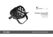 thomann Stairville Outdoor Stage PAR 12x8 QCL Manual De Instrucciones