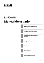 Epson ES-500W II Manual De Usuario