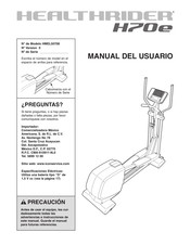 Healthrider HMEL50708 Manual Del Usuario