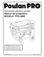 Poulan Pro PPG 6000 Manual Del Propietário