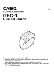 Casio GEC-1 Guia Del Usuario