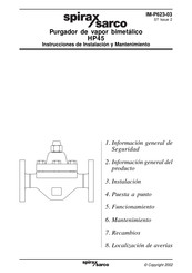 Spirax Sarco HP45 Instrucciones De Instalación Y Mantenimiento