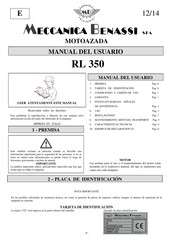 Meccanica Benassi RL 350 Manual Del Usuario