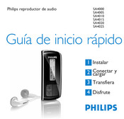 Philips SA4000 Guia De Inicio Rapido