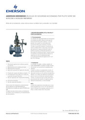 Emerson ANDERSON GREENWOOD 500 Serie Instrucciones De Instalación Y Mantenimiento