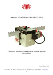 Elite TR-5 Manual De Instrucciones