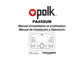 Polk PA450UM Manual De Instalación Y Operación