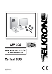 Elkron MP 200 Manual De Instalación Y Mantenimiento