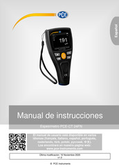 PCE Instruments PCE-CT 24FN Manual De Instrucciones