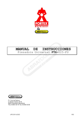 ABRATOOLS FTX-125-FU Manual De Instrucciones