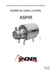 iNOXPA ASPIR Instrucciones De Instalación, Servicio Y Mantenimiento