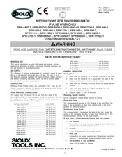 SIOUX SPW-660D-40 Instrucciones