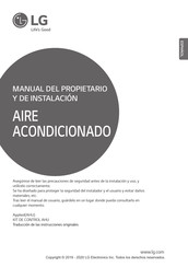 LG PAHCNM000 Manual Del Propietario Y De Instalación