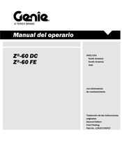 Terex Genie Z-60 DC Manual Del Operario