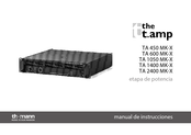 thomann TA 2400 MK-X Manual De Instrucciones